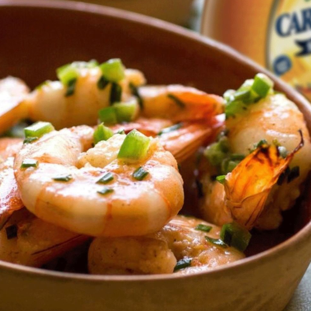 Receta Camarones con Miel Carlota